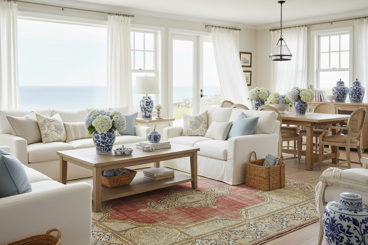 Coastal Grandmother Style - Persian Rug