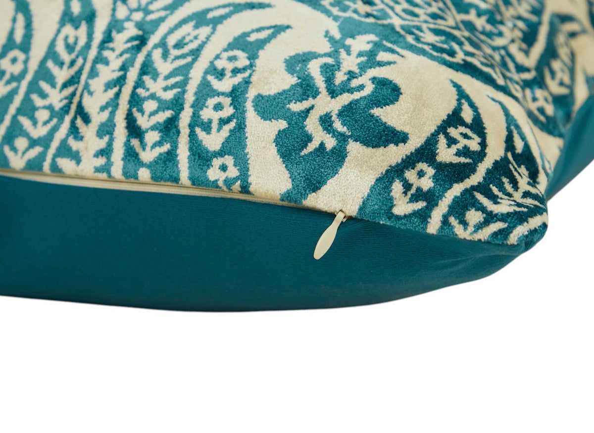 Silk and Velvet Pillow Cover