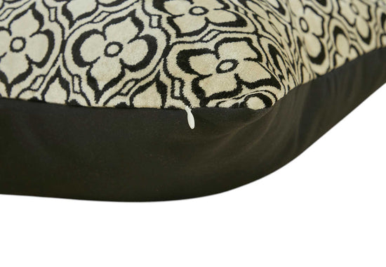 Silk and Velvet Pillow Cover