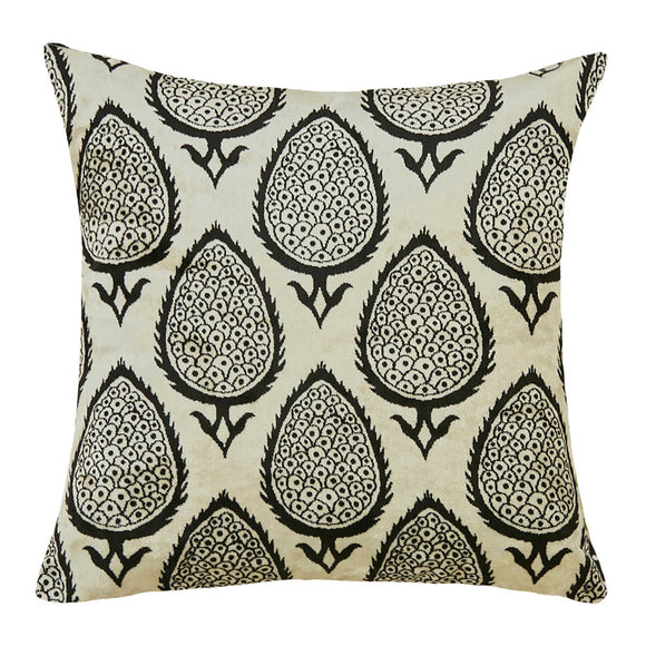 Silk and Velvet Pillow Cover