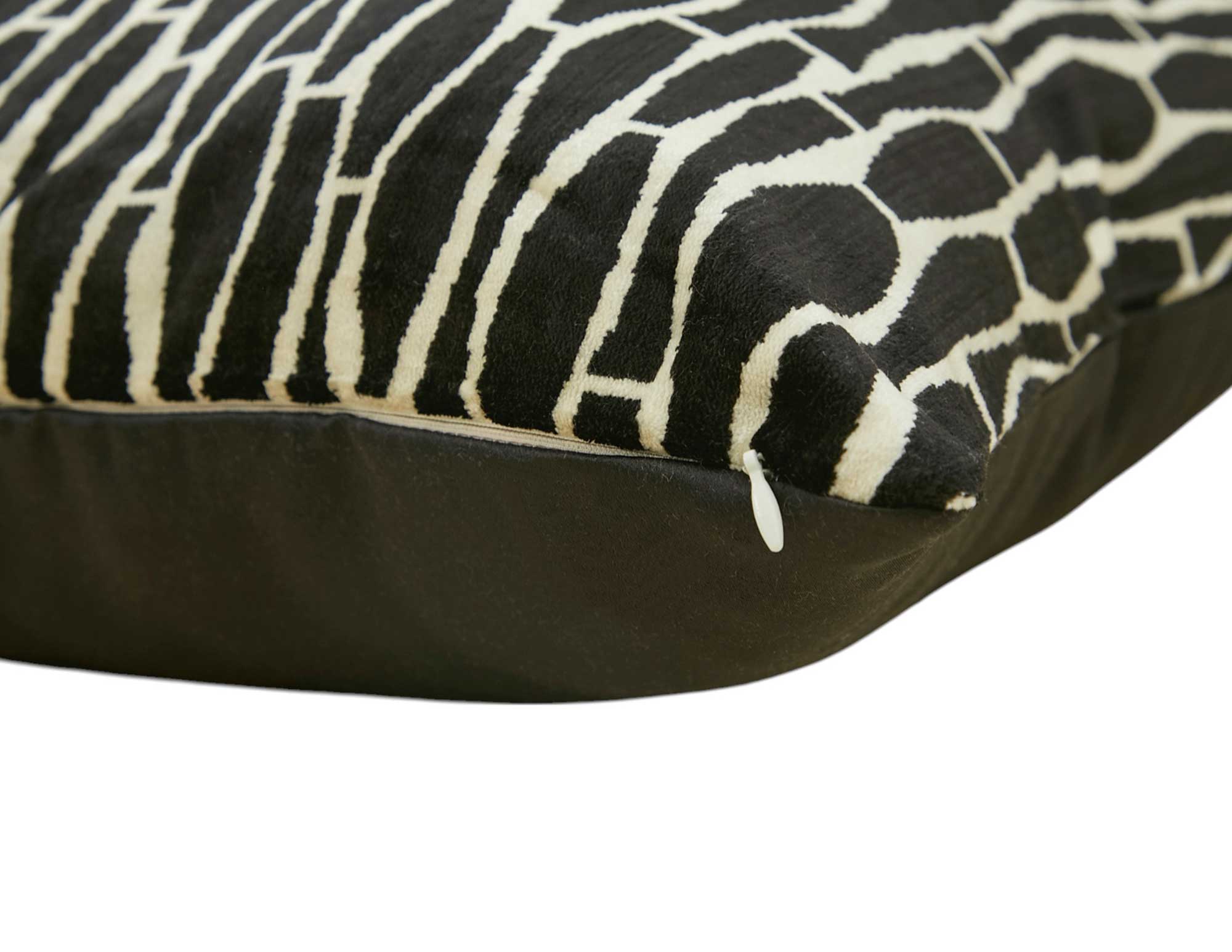 Silk and Velvet Pillow Cover