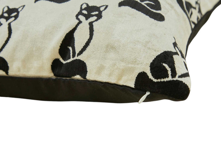 Silk and Velvet Pillow Cover