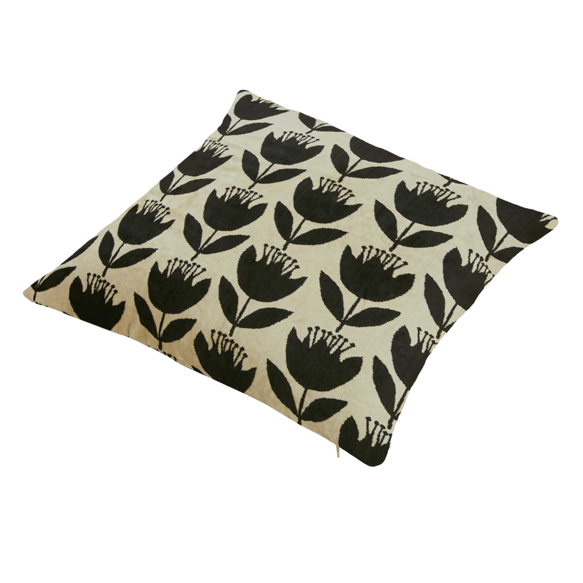 Silk and Velvet Pillow Cover