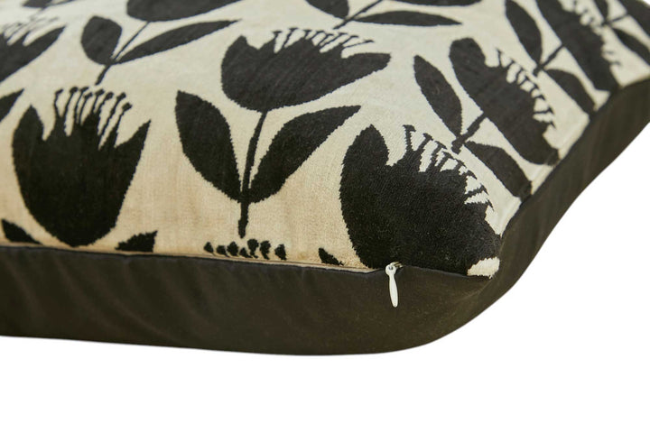 Silk and Velvet Pillow Cover