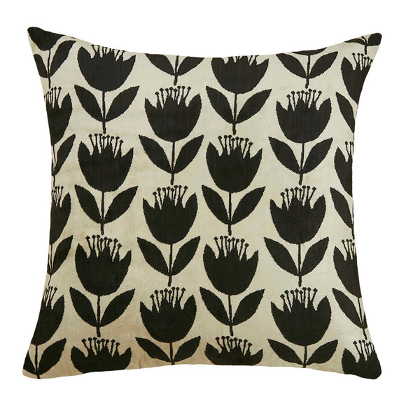 Silk and Velvet Pillow Cover