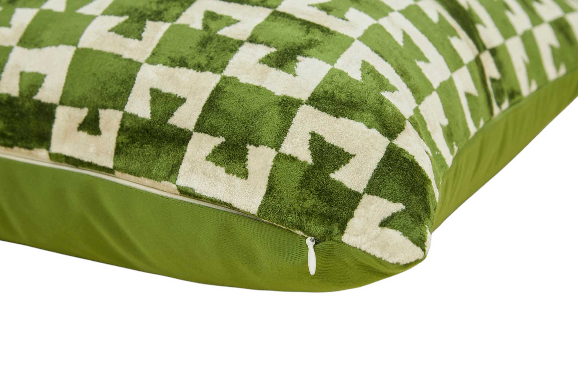 Silk and Velvet Pillow Cover