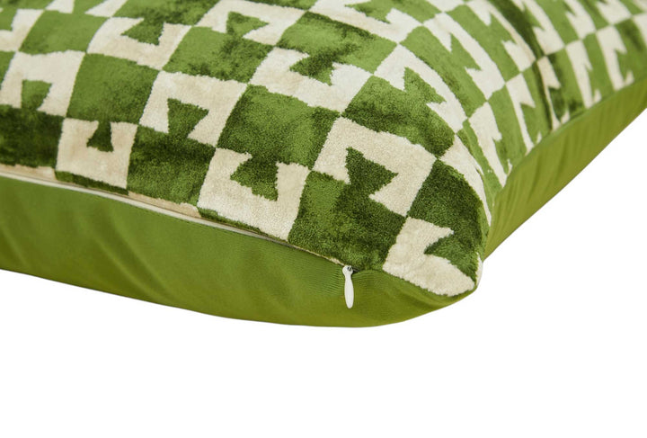 Silk and Velvet Pillow Cover