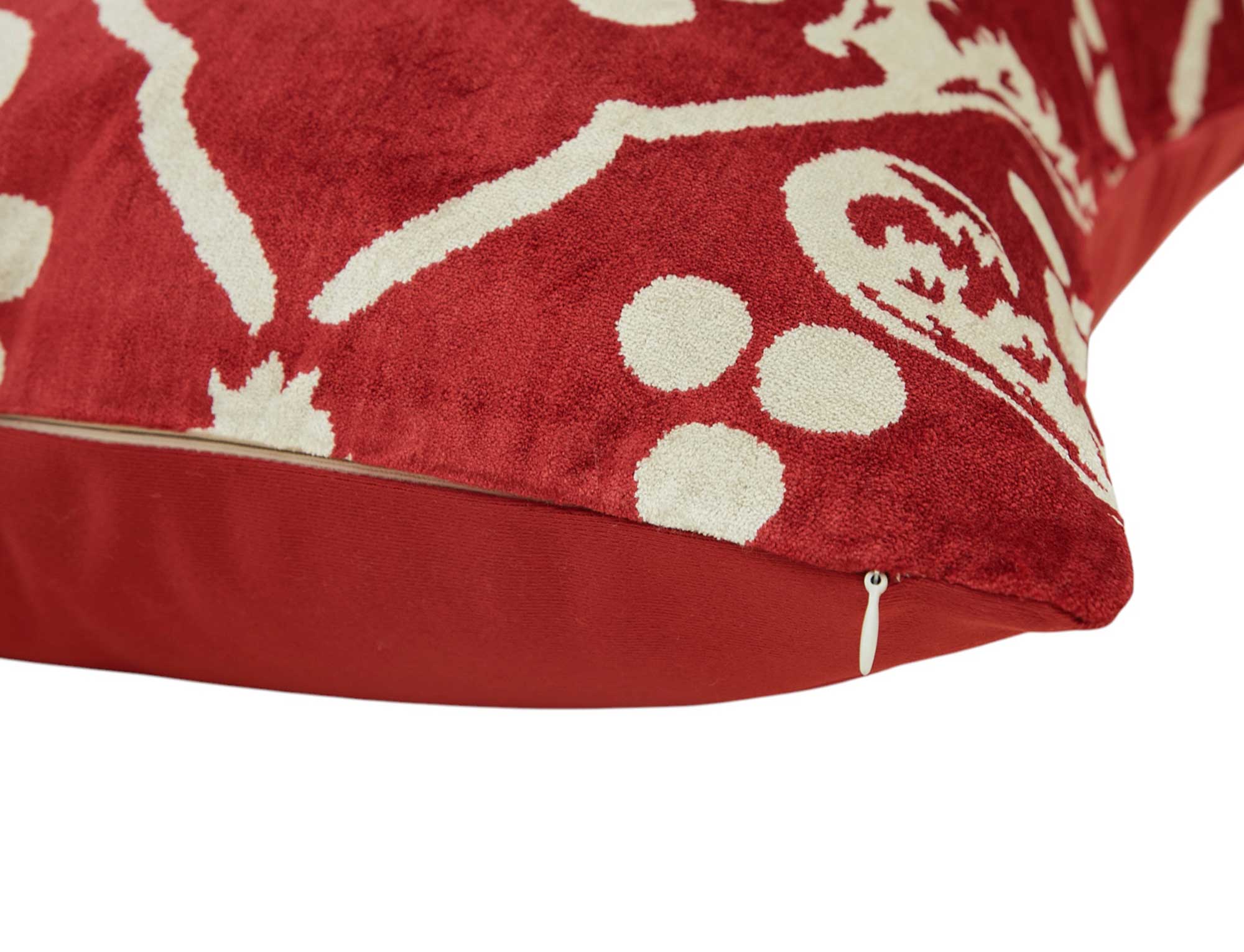 Silk and Velvet Pillow Cover