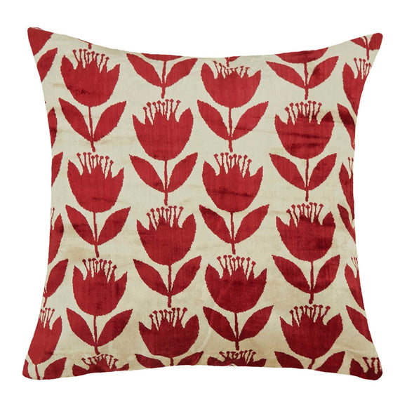 Silk and Velvet Pillow Cover