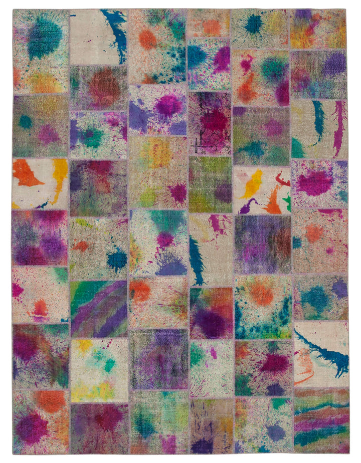 10x13 Multicolor Patchwork Rug - 10462