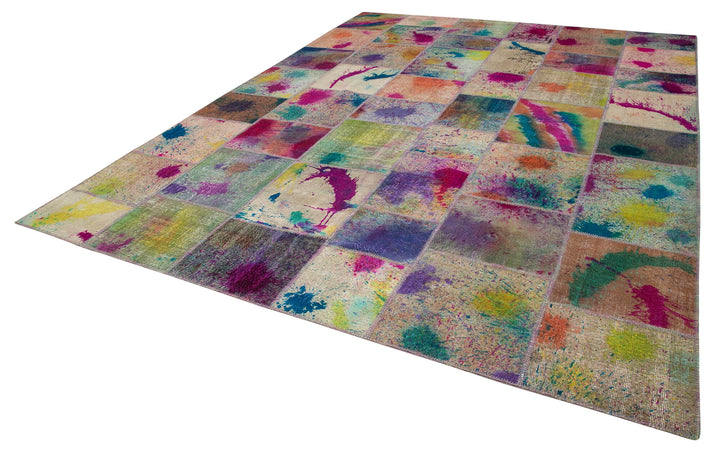 10x13 Multicolor Patchwork Rug - 10499