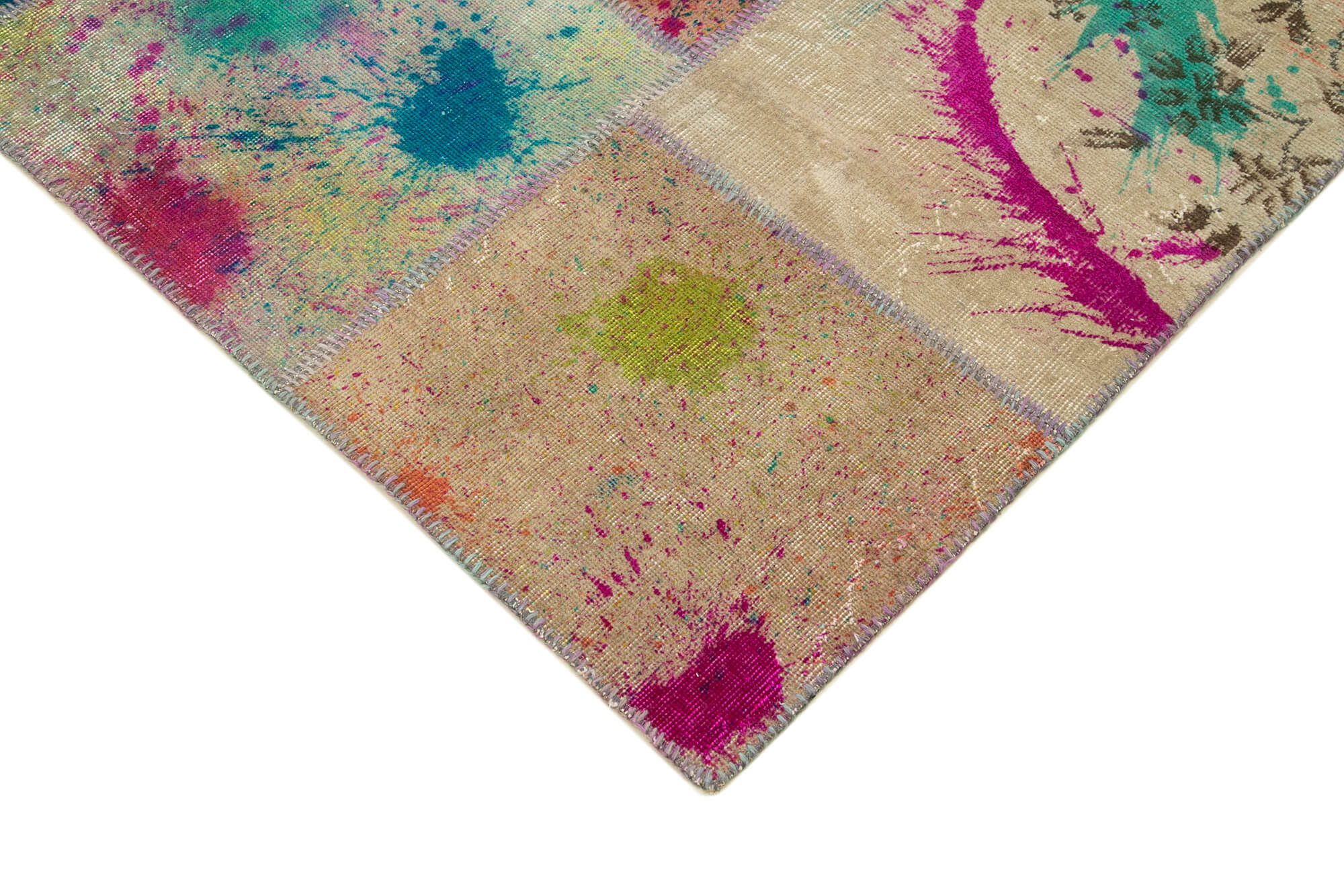 8x11 Multicolor Patchwork Rug- 12364