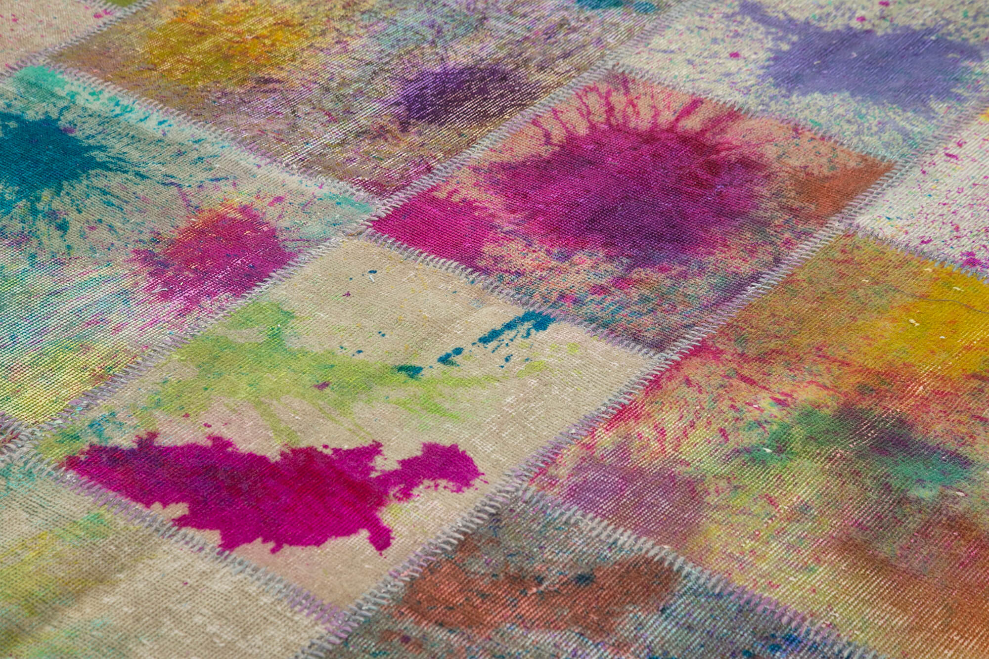 8x11 Multicolor Patchwork Rug- 12364
