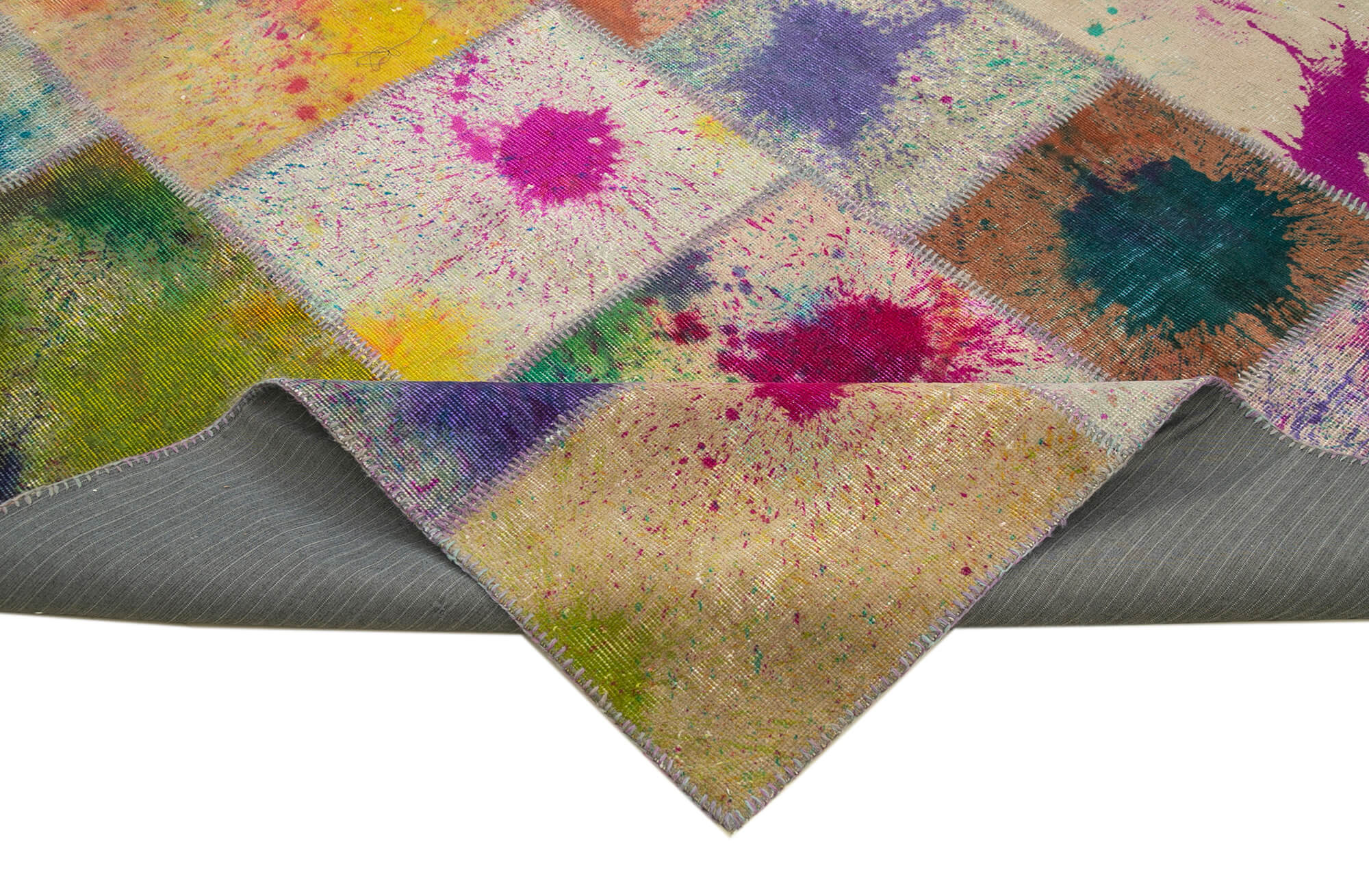 8x11 Multicolor Patchwork Rug- 12364