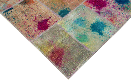 8x11 Multicolor Patchwork Rug- 12372