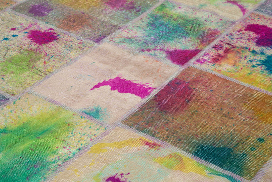 8x11 Multicolor Patchwork Rug- 12372