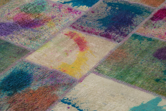 8x11 Multicolor Patchwork Rug- 12376