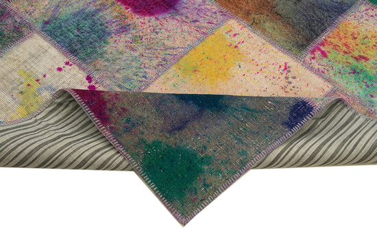8x11 Multicolor Patchwork Rug- 12376