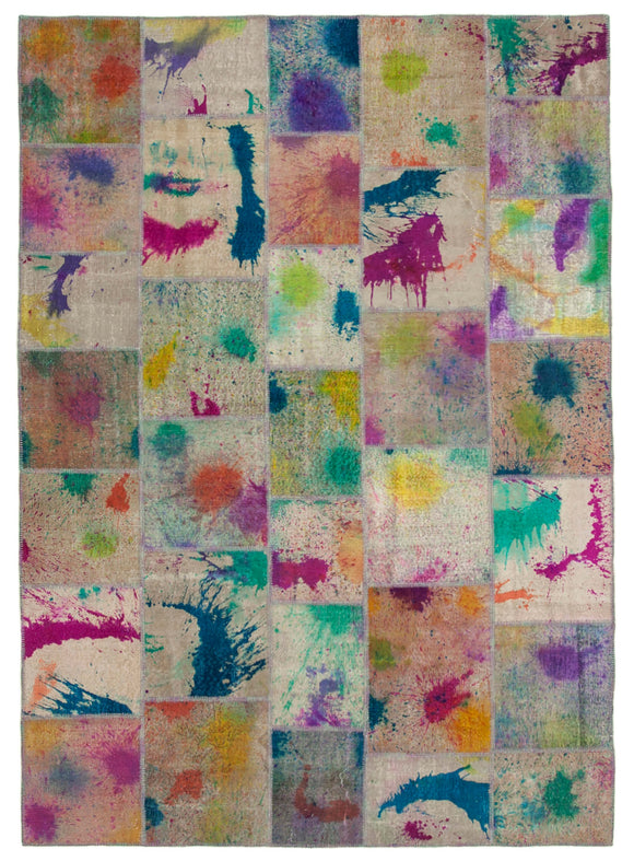 8x12 Multicolor Patchwork Rug- 12384