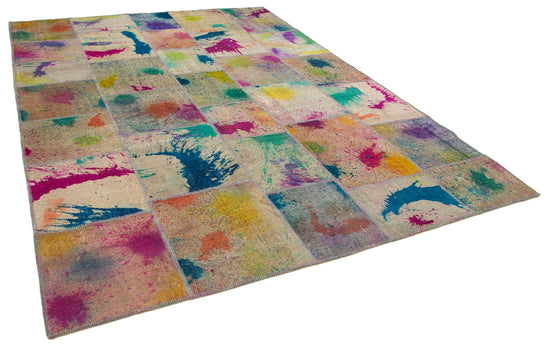 8x12 Multicolor Patchwork Rug- 12384