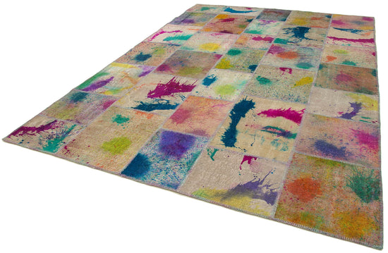 8x12 Multicolor Patchwork Rug- 12384