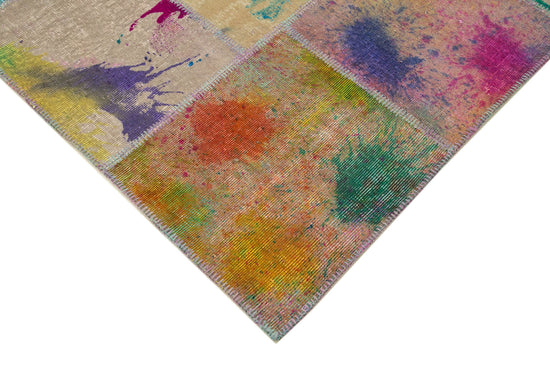 8x12 Multicolor Patchwork Rug- 12384