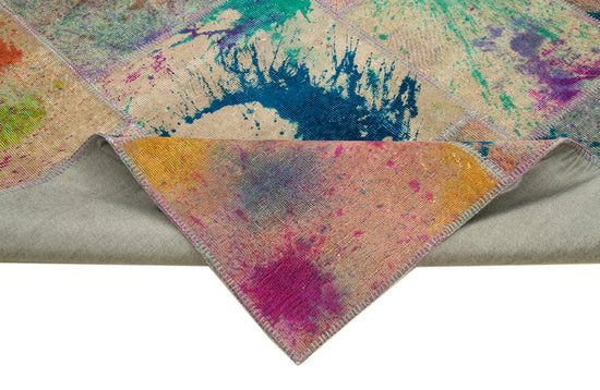 8x12 Multicolor Patchwork Rug- 12384
