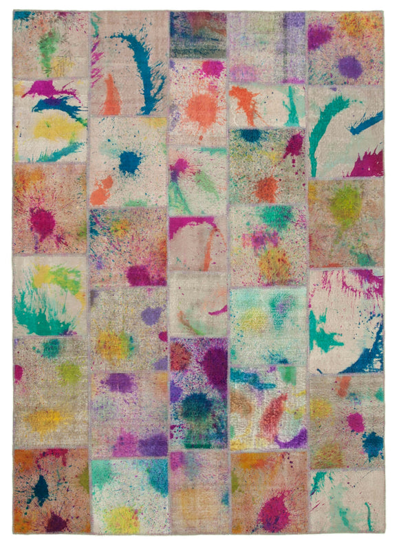 8x12 Multicolor Patchwork Rug- 12386