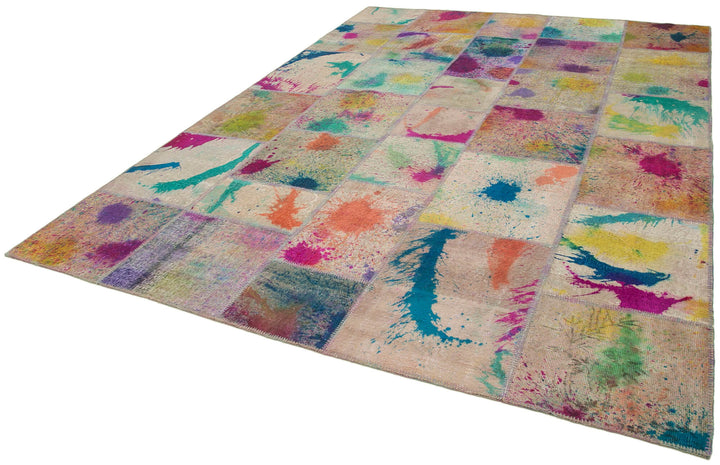 8x12 Multicolor Patchwork Rug- 12386