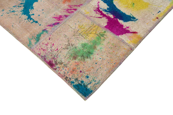 8x12 Multicolor Patchwork Rug- 12386