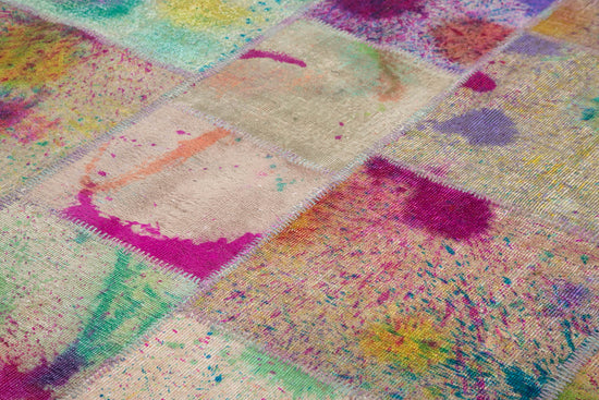 8x12 Multicolor Patchwork Rug- 12386