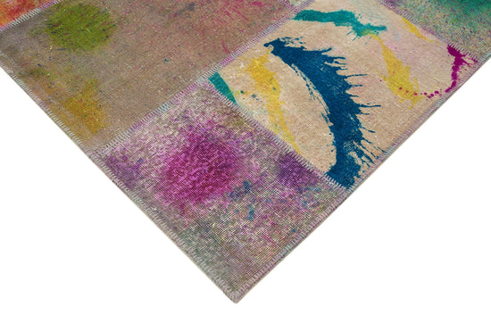 8x11 Multicolor Patchwork Rug- 12389