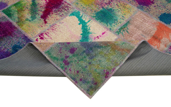8x11 Multicolor Patchwork Rug- 12389