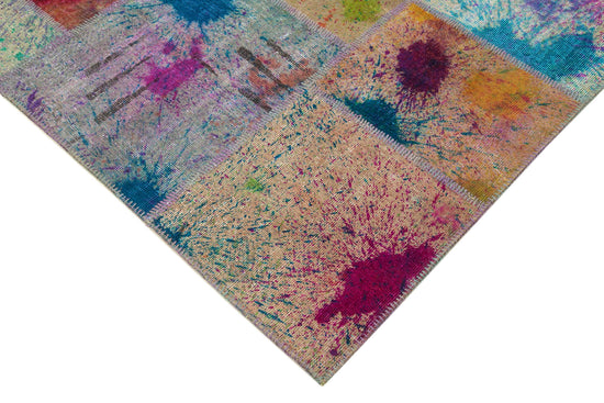 8x11 Multicolor Patchwork Rug- 12392