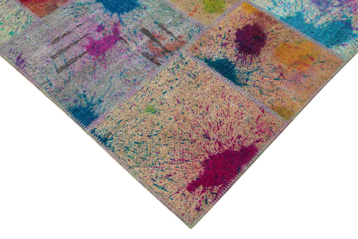 8x11 Multicolor Patchwork Rug- 12392
