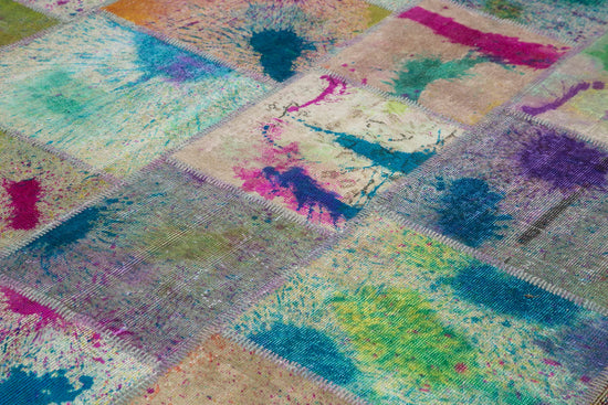 8x11 Multicolor Patchwork Rug- 12392