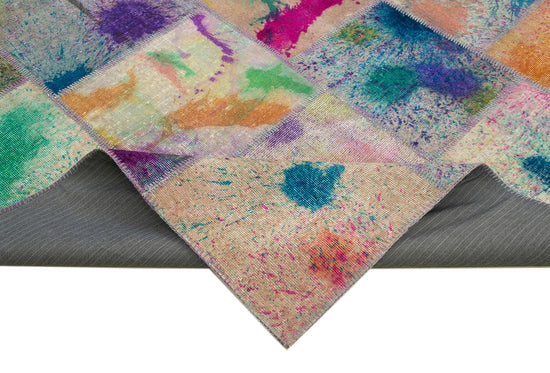 8x11 Multicolor Patchwork Rug- 12392