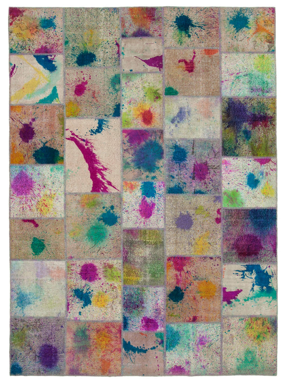 8x12 Multicolor Patchwork Rug- 12398