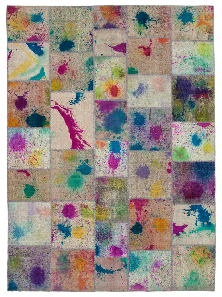 8x12 Multicolor Patchwork Rug- 12398
