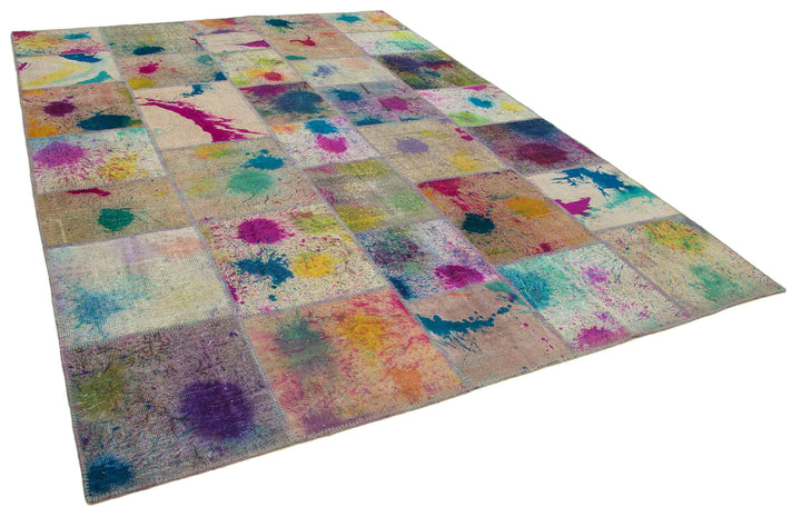 8x12 Multicolor Patchwork Rug- 12398