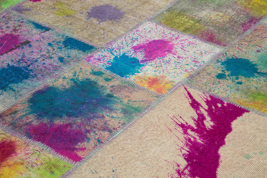 8x12 Multicolor Patchwork Rug- 12398