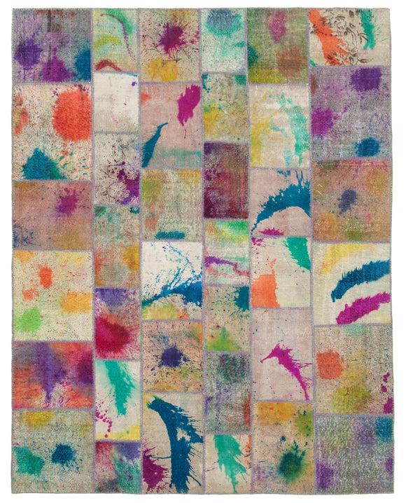8x10 Multicolor Patchwork Rug - 12501