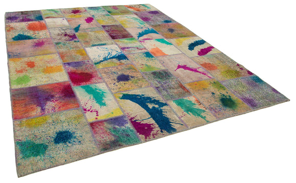 8x10 Multicolor Patchwork Rug - 12501