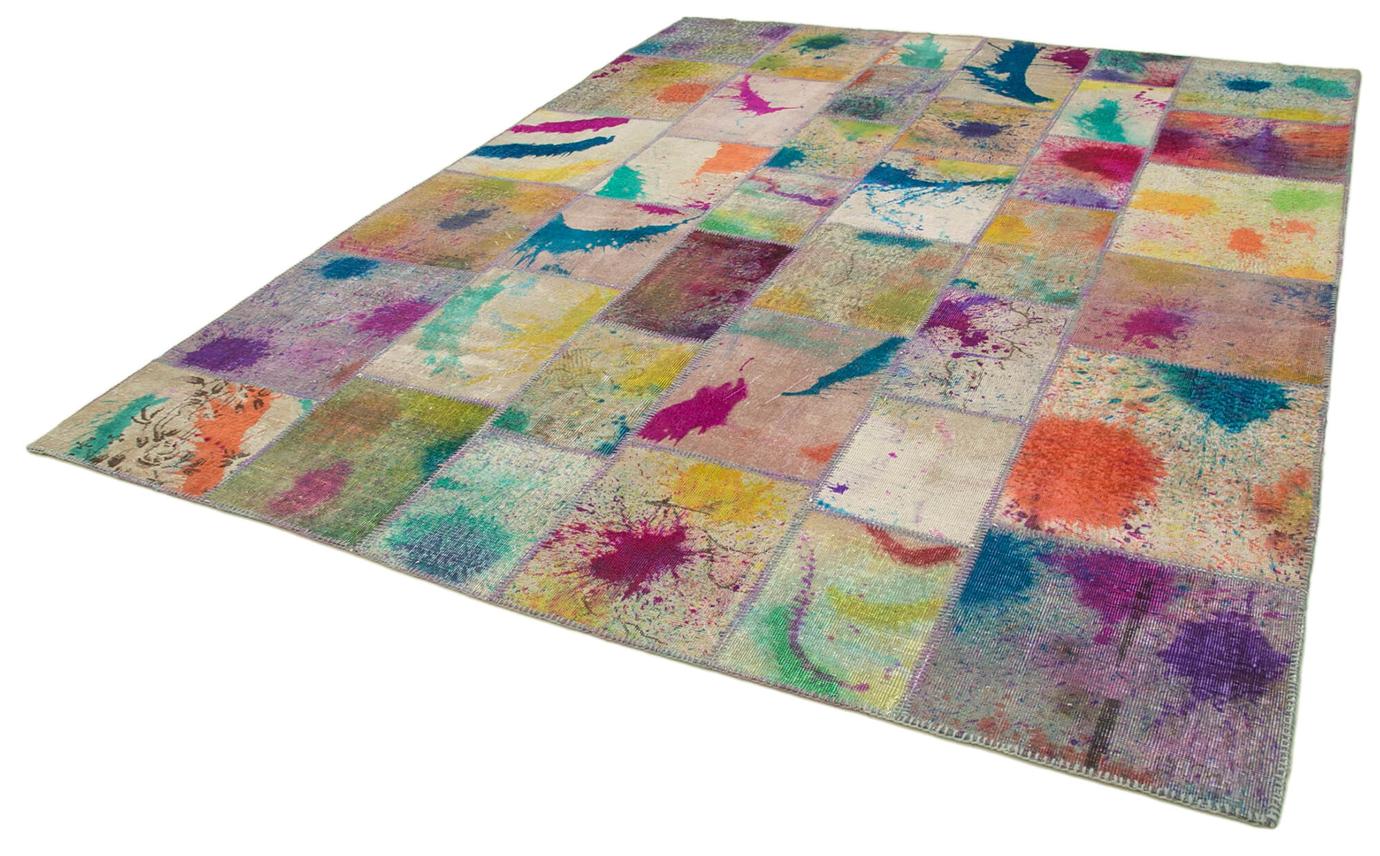 8x10 Multicolor Patchwork Rug - 12501