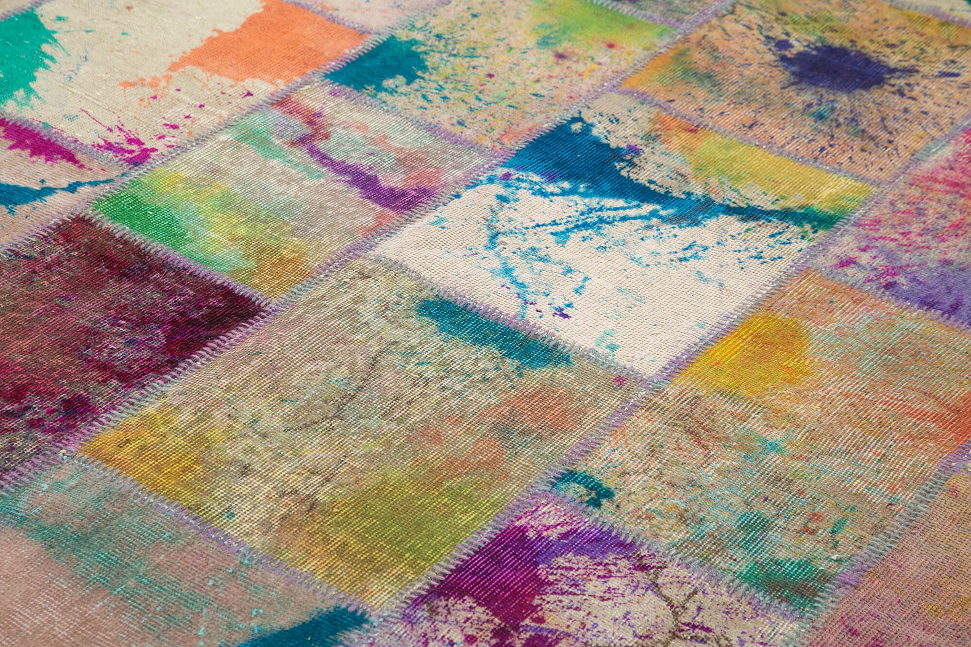 8x10 Multicolor Patchwork Rug - 12501