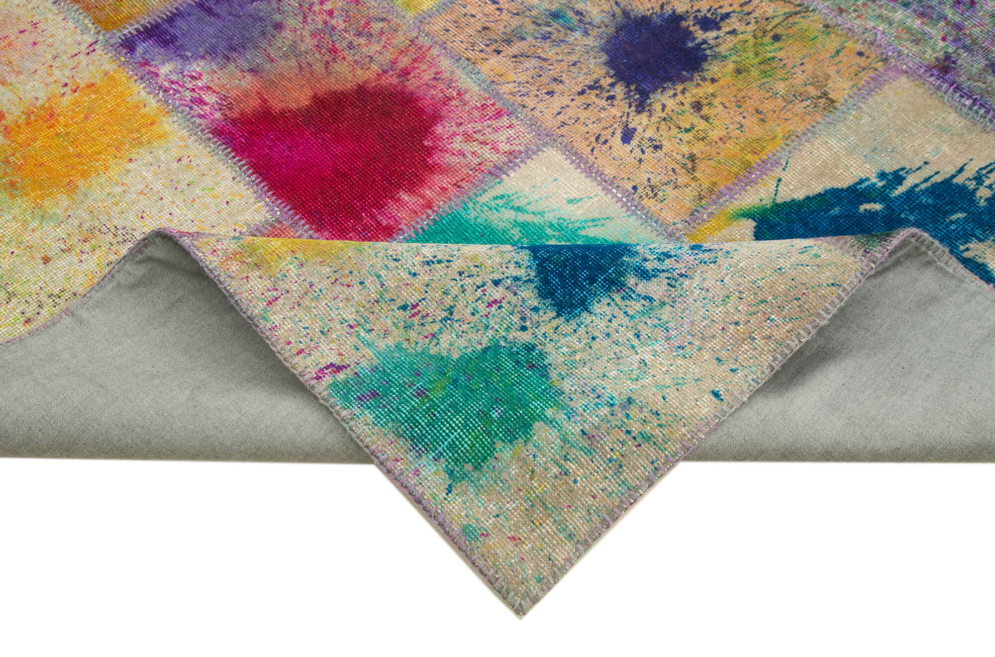 8x10 Multicolor Patchwork Rug - 12501