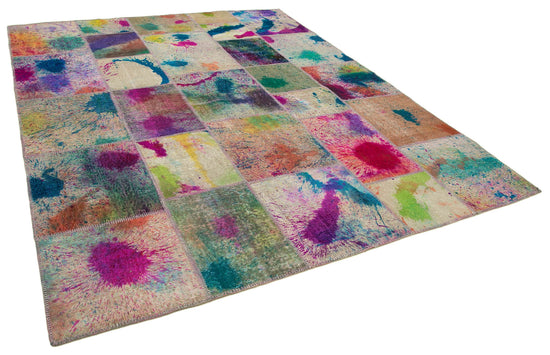 8x10 Multicolor Patchwork Rug - 12504