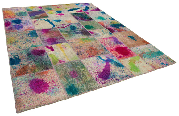 8x10 Multicolor Patchwork Rug - 12504