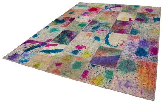 8x10 Multicolor Patchwork Rug - 12504