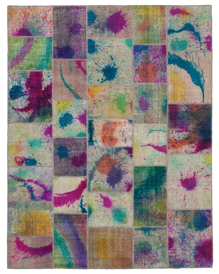 8x10 Multicolor Patchwork Rug - 12507